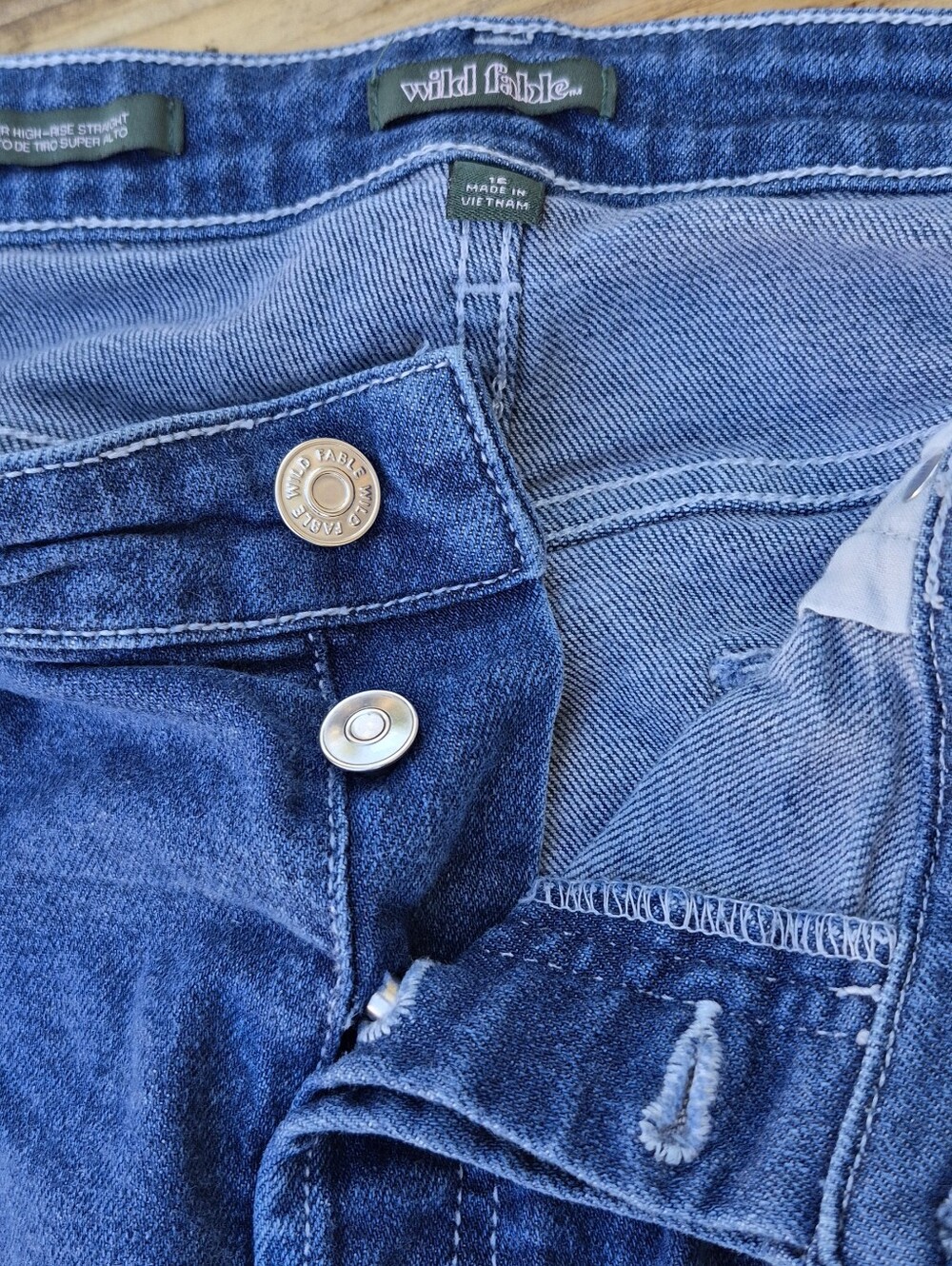 wild fable High-Rise Deep Blue Denim Jeans